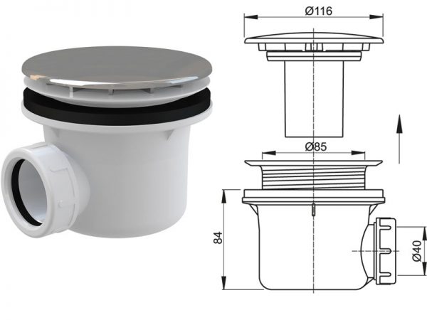 Sifon tuš kade - Слика 1