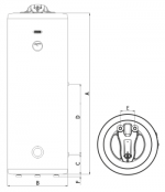 Termorad Bojleri Vertikalni Prohromski - Слика 3