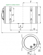 Termorad Bojleri Horizontalni kombinovani Prohromski - Слика 2