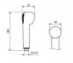 Tuš ručica PTR385-3 - Слика 2