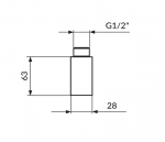 Tuš ručica PTR386JC-3 - Слика 2