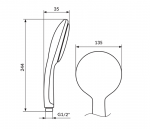 Tuš ručica PTRLED - Слика 2