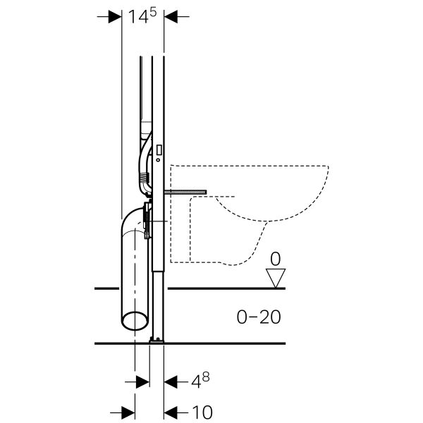 Geberit Duofix ugradni element 111.796.00.1 - Слика 5