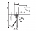 Rosan B/2 baterija za lavabo JB30101 - Slika 2