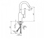 Rosan B/2 baterija za lavabo JB30301 - Слика 2