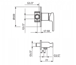 Rosan B/2 baterija za tuš JB31102 - Слика 2