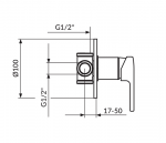 Rosan B/2 baterija za tuš kadu JB31801 - Слика 2