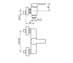 Rosan B/2 baterija za tuš kadu JB37101 - Слика 2