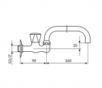 Rosan Ventil Sanitary Klasik A51U160 - Слика 2