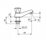 Rosan Ventil Sanitary Klasik A540100 - Слика 2