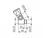Rosan Ventil Sanitary Klasik A55112 - Слика 2