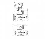Rosan Ventil Sanitary Klasik A56134 - Слика 2
