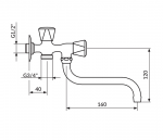 Rosan Ventil Sanitary Klasik A57S160 - Слика 2