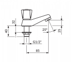 Rosan Ventil Sanitary Keramic AK540100 - Slika 2