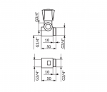 Rosan Ventil Sanitary Keramic AK56134 - Слика 2