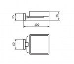 Držač sapuna Quadro JQ907 - Слика 2