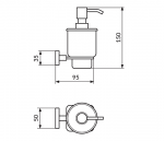 Dozator za tečni sapun Quadro JQ910 - Слика 2