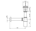 Rosan Sifon za lavabo S200/10 - Слика 2