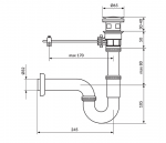 Rosan Sifon za lavabo S215/A - Слика 2