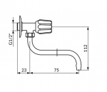 Rosan Ventil Sanitary KLasik Fumme AF501075 - Слика 2