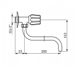 Rosan Ventil Sanitary KLasik Fumme AF501200 - Слика 2