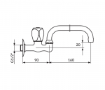 Rosan Ventil Sanitary KLasik Fumme AF51U160 - Слика 2