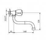 Rosan Ventil Sanitary KLasik Fumme AF52S140 - Слика 2