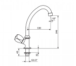 Rosan Ventil Sanitary KLasik Fumme AF531130 - Слика 2