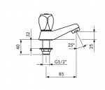 Rosan Ventil Sanitary KLasik Fumme AF540100 - Слика 2