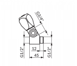 Rosan Ventil Sanitary KLasik Fumme AF55112 - Слика 2