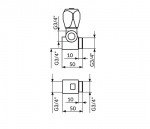 Rosan Ventil Sanitary KLasik Fumme AF56134 - Слика 2