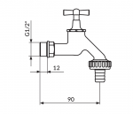 Rosan baštenski ventil A03012 - Слика 2