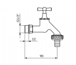 Rosan baštenski ventil A03112 - Слика 2