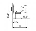 Rosan Ventil za veš mašinu A590034 - Слика 2