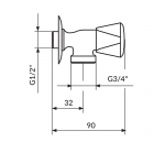 Rosan Ventil za veš mašinu A591034 - Слика 2