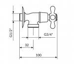 Rosan Ventil za veš mašinu N591034 - Слика 2