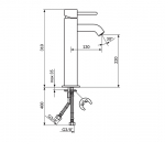 Rosan Dark baterija za lavabo JD30109 - Слика 2