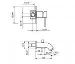 Rosan Dark baterija za kadu JD31201 - Слика 2