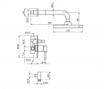 Rosan Dark baterija za tuš kadu JD31601 - Слика 2