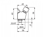 Rosan ventil dugme A75451 - Слика 2