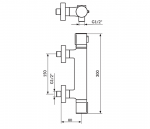 Rosan Stolz Thermo baterija za tuš kadu 1T37101 - Slika 2