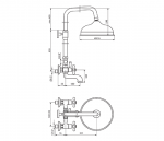 Rosan Brontee baterija za tuš kadu NB12251 - Slika 2