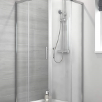 Tuš paravan polukružni 6012 providno staklo