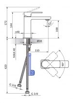 Rosan S2 baterija za lavabo 230201 - Слика 2
