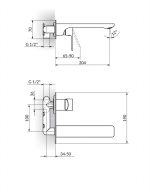 Rosan S2 uzidna baterija za lavabo 231401 - Слика 2