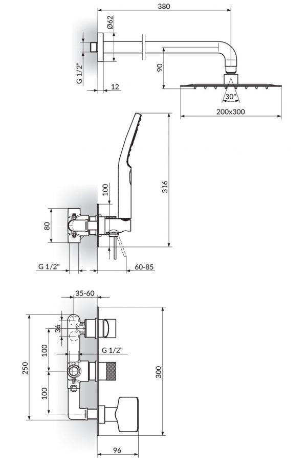 Rosan S2 Uzidna baterija za kadu 231605 - Slika 2