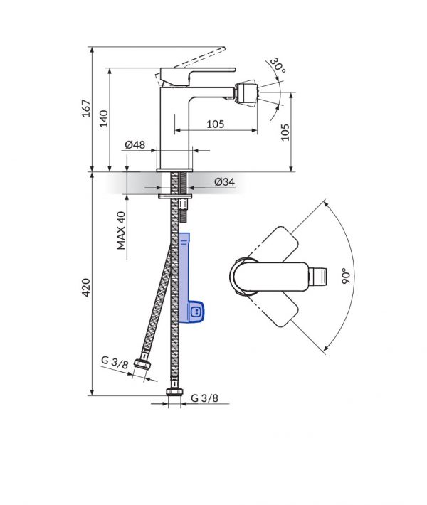 Rosan S2 baterija za bide 239101 - Slika 2
