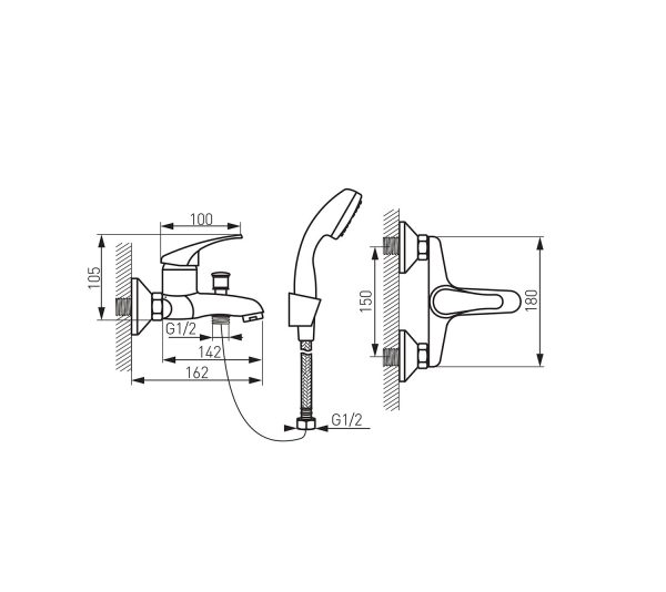 Ferro baterija za kadu linija Basic BBC11 - Слика 2