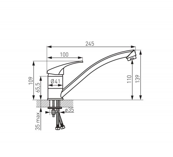 Ferro baterija sudopera serija Basic BBC4 - Слика 2