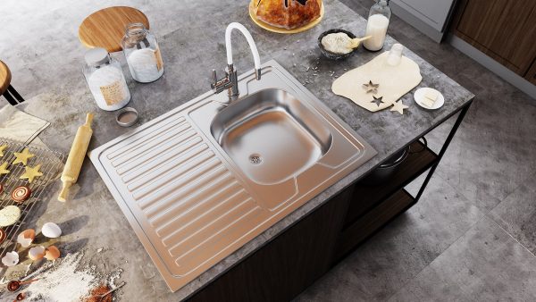 Ferro baterija umivaonik/sudopera serija Zumba BZA4W - Slika 4